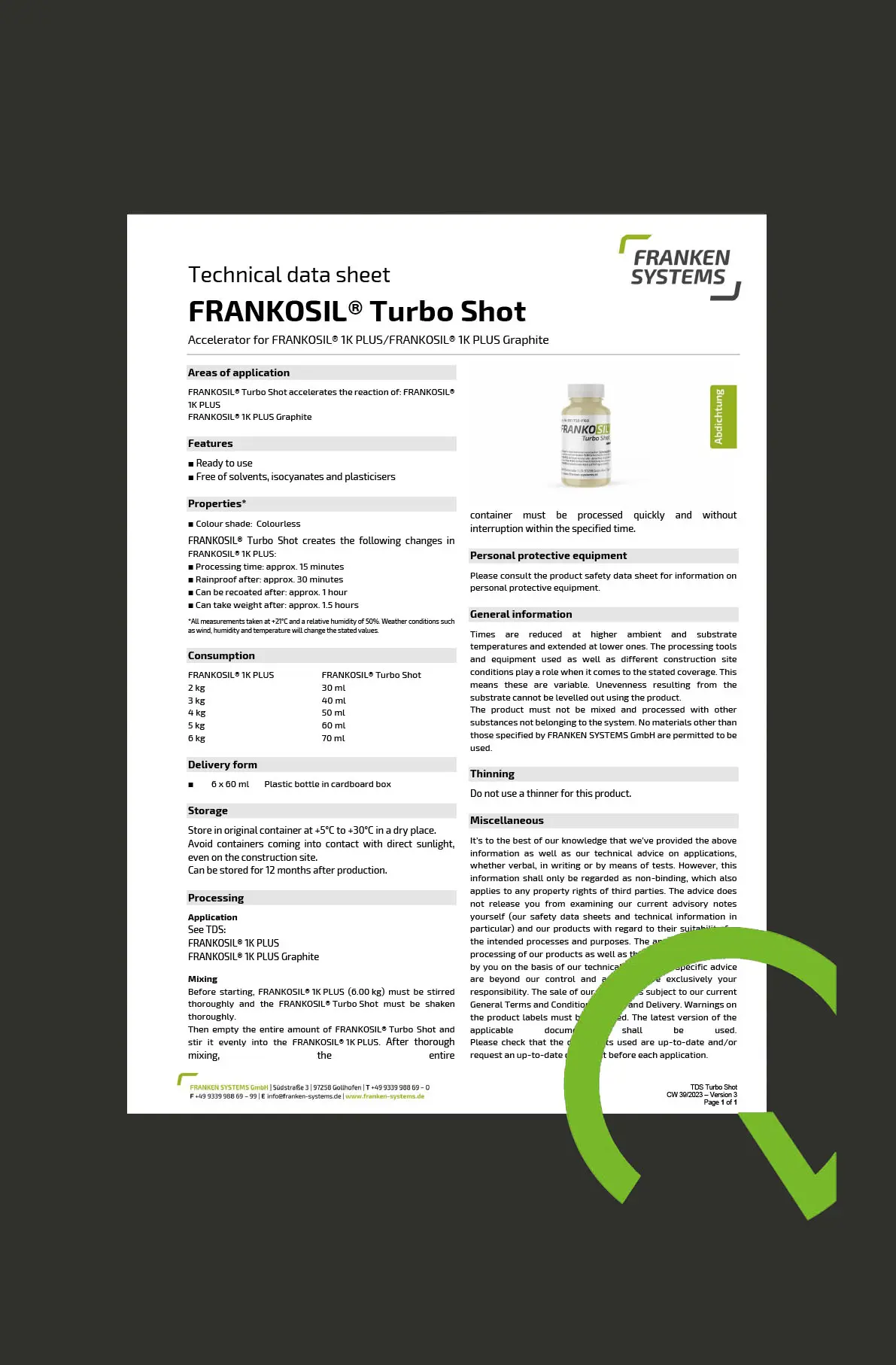 QRS   Datasheet Turbo Shot