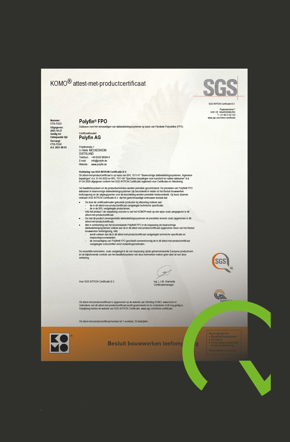 QRS   Polyfin FPO Komo attest