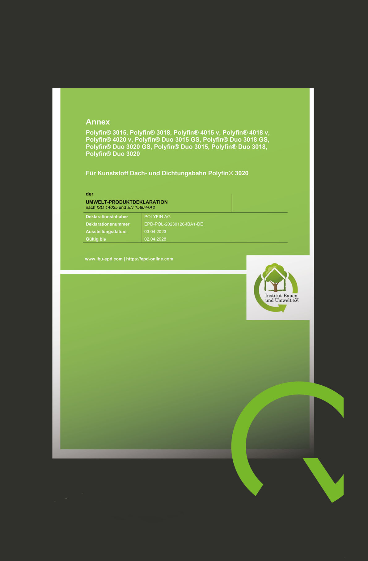 QRS   Polyfin Overige EPD Productverklaring