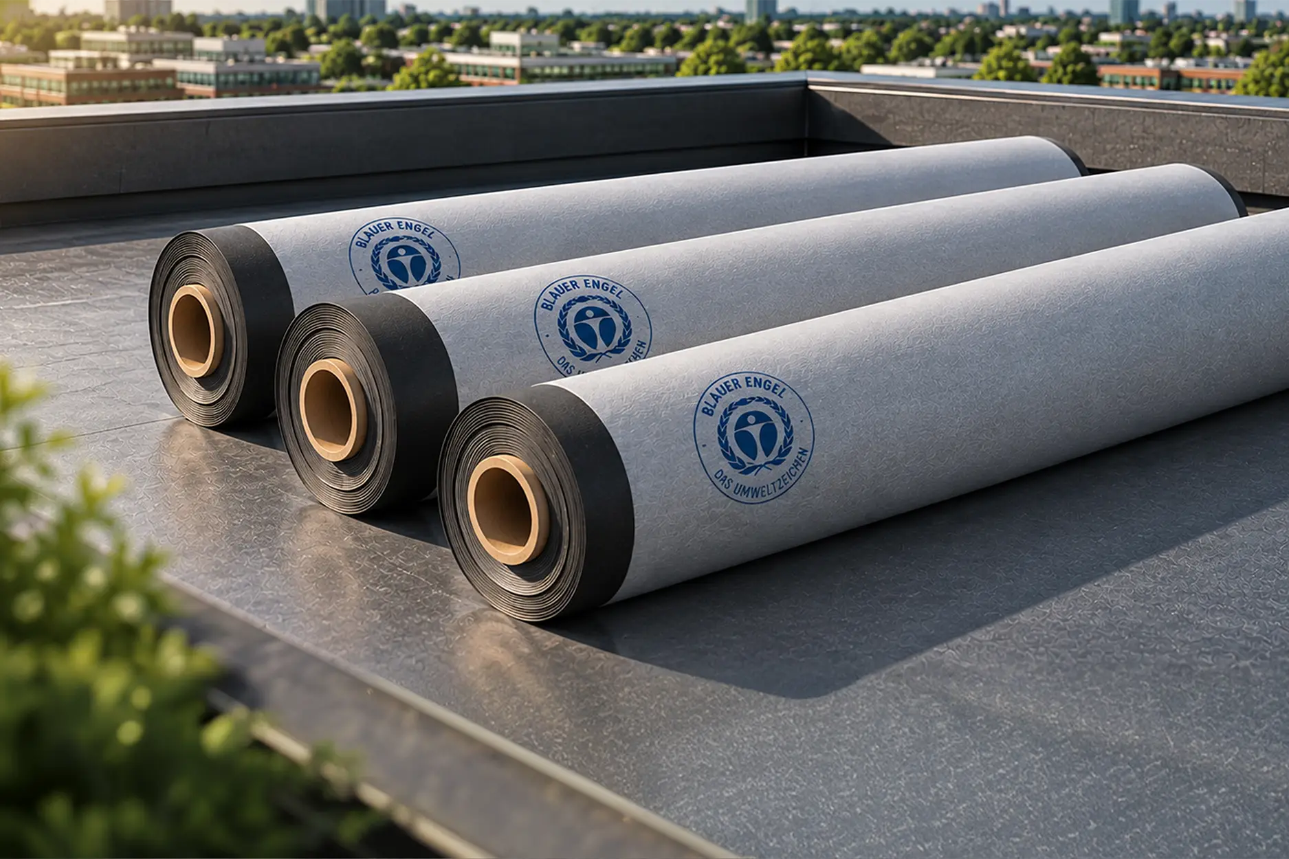 quality-roofing-systems-blauwe-engel-Wij pleiten voor meer blauw op het dak.